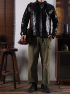 Men's Leather Jacket - Black