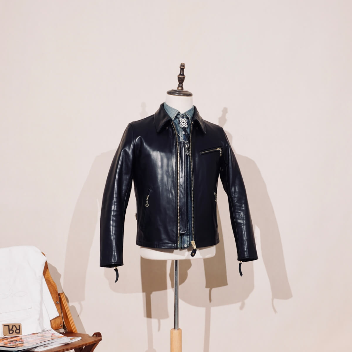 Men's Leather Jacket - Black