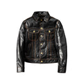 Men's Storm Rider Leather Jacket, Goatskin - Black