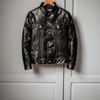 Men's Leather Jacket - Black