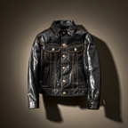 Men's Leather Jacket - Black