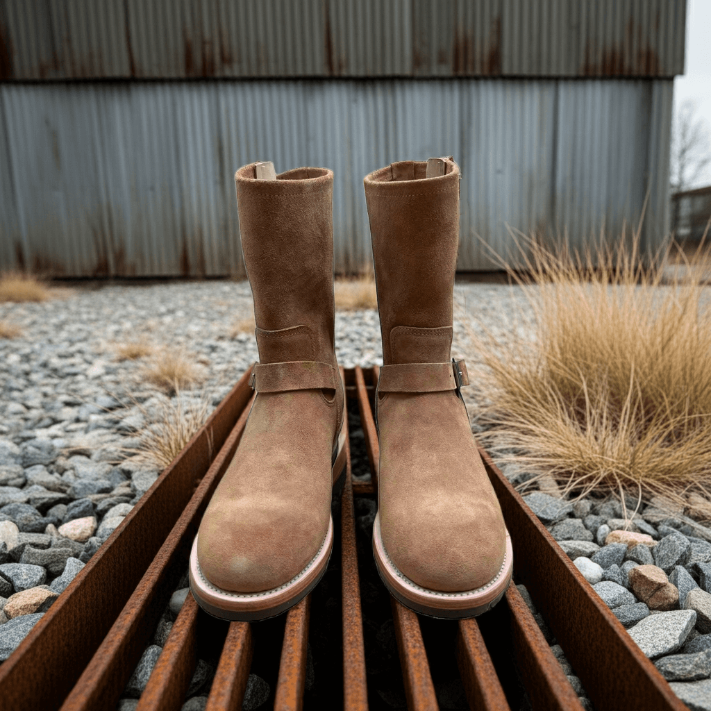 Men's Engineer Boots - Apricot