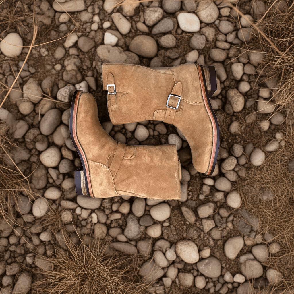 Men's Engineer Boots - Apricot
