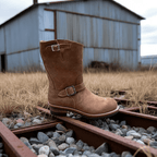 Men's Engineer Boots - Apricot