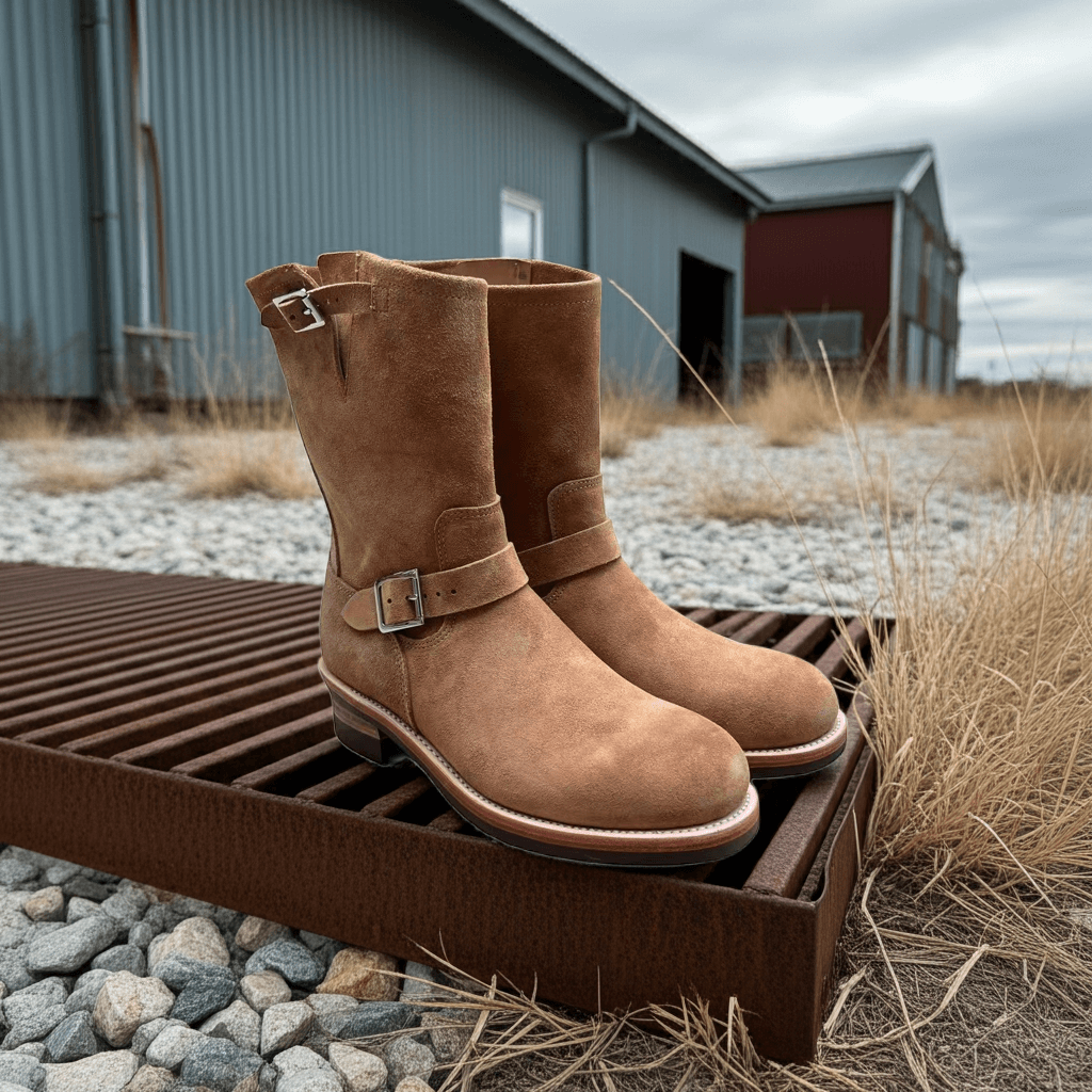 Men's Engineer Boots - Apricot