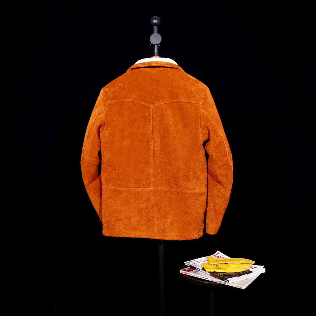 Men's Leather Jacket - Yellow Brown