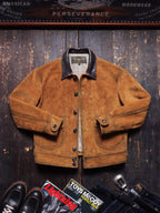 Men's Leather Jacket - Tobacco Brown
