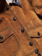 Men's Leather Jacket - Tobacco Brown