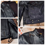 Men's Leather Jacket - Black