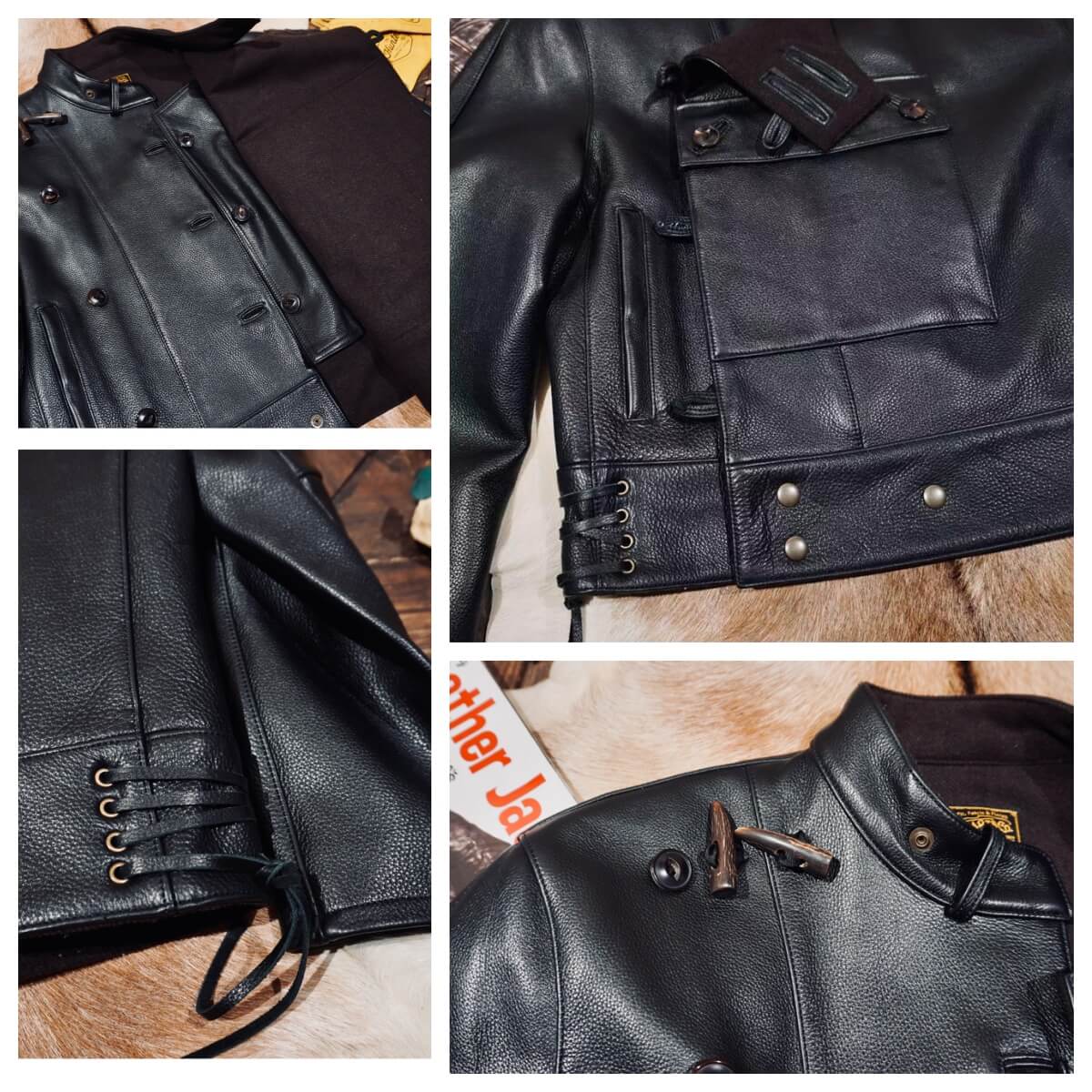 Men's Leather Jacket - Black