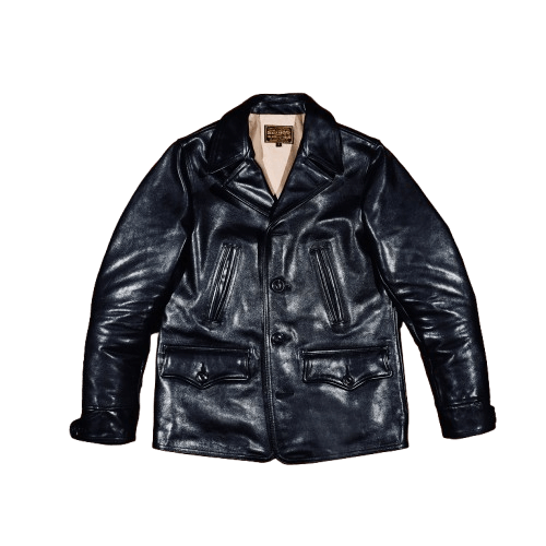 Men's Switchyard Railroad Leather Coat - Black