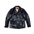 Men's Switchyard Railroad Leather Coat - Black