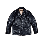 Men's Switchyard Railroad Leather Coat - Black