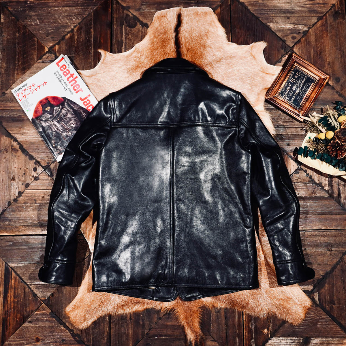 Men's Leather Jacket - Black