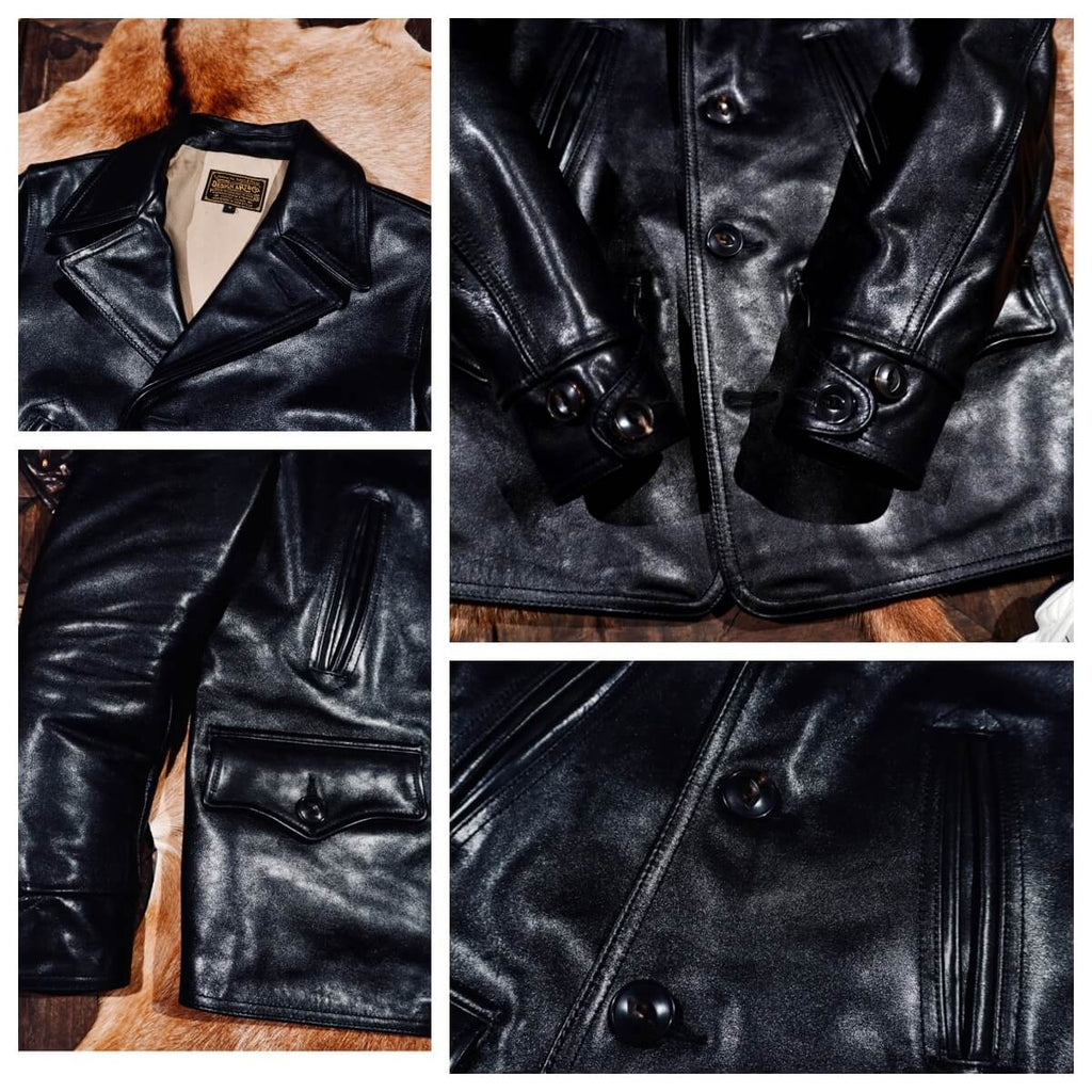 Men's Leather Jacket - Black