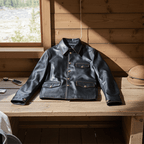 Men's Leather Jacket - Amber