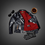 Men's Leather Jacket - XL