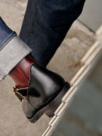 Men's Engineer Boots - Black Teacore Cowhide