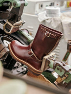 Men's Engineer Boots - Black Cowhide