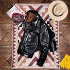 Men's Leather Jacket - Black