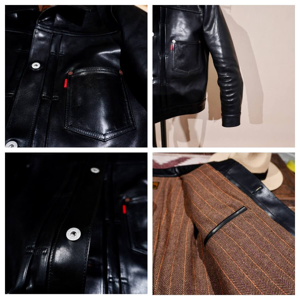Men's Leather Jacket - Black
