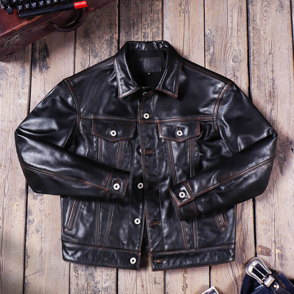 Men's Leather Jacket - Teacore