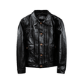 Men's Type II Leather Jacket, Horsehide - Black
