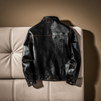Men's Leather Jacket - Black