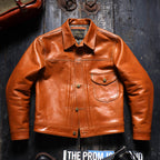 Men's Leather Jacket - Tan