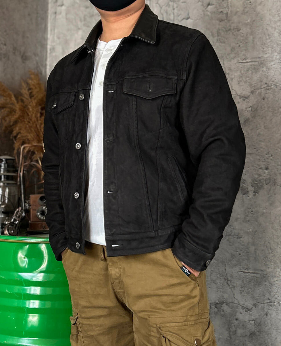 Men's Leather Jacket - Black