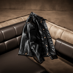 Men's Leather Jacket - Black