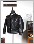 Men's Leather Jacket - Black