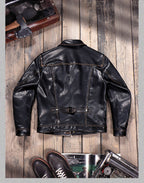 Men's Leather Jacket - Black