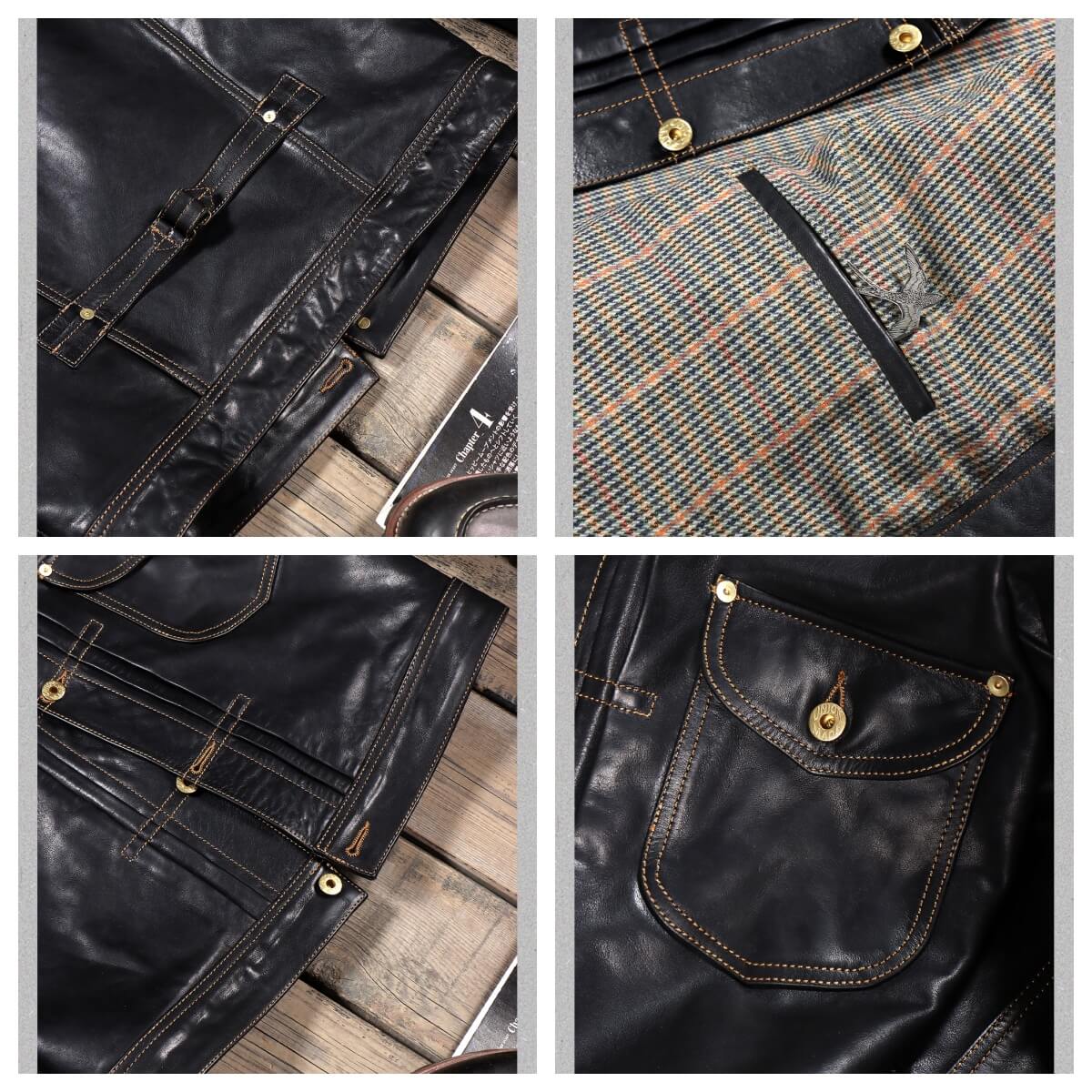Men's Leather Jacket - Black
