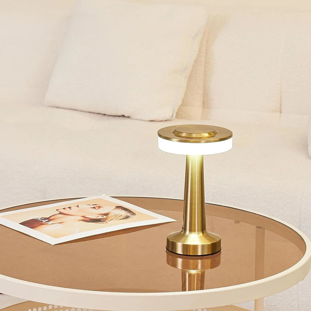 Portable Dimmable Table Lamp - Elegant Retro Design