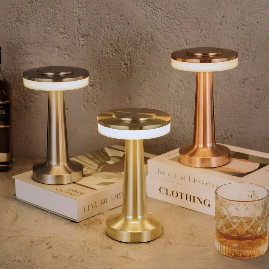 Portable Dimmable Table Lamp - Elegant Retro Design