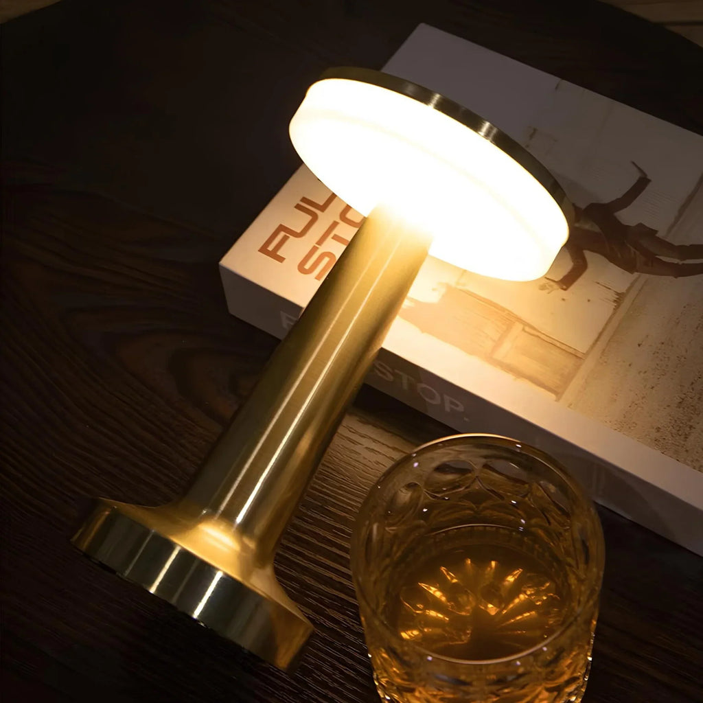 Portable Dimmable Table Lamp - Elegant Retro Design
