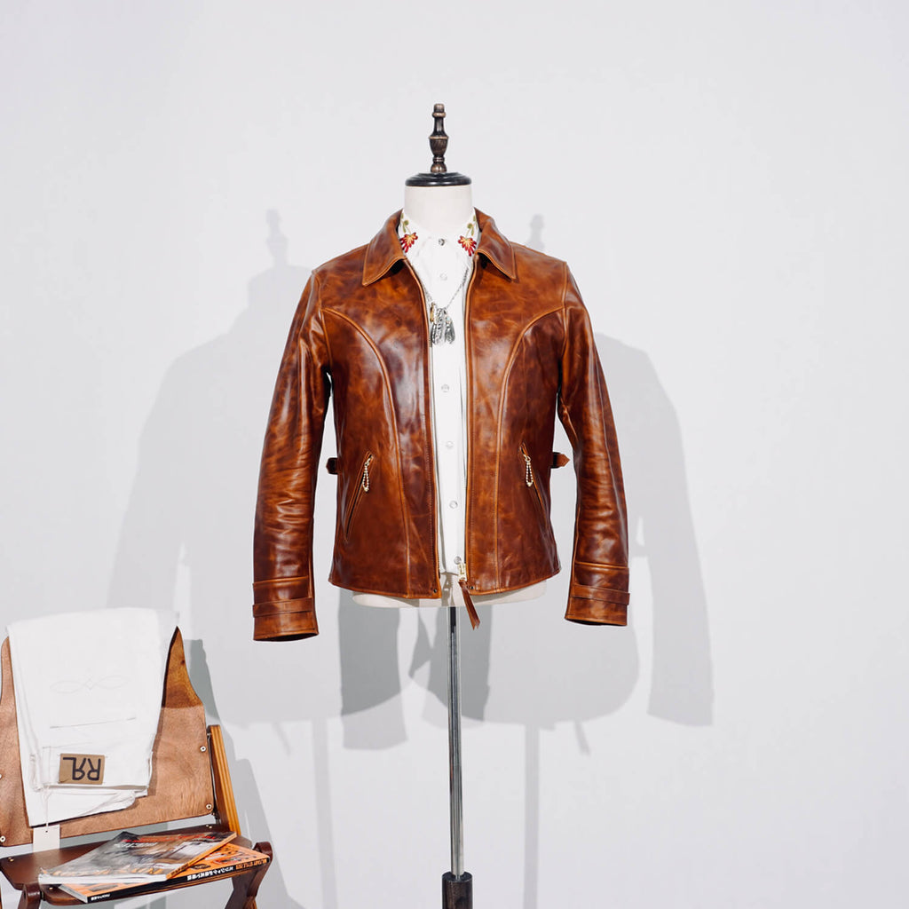 Men's Leather Jacket - Black