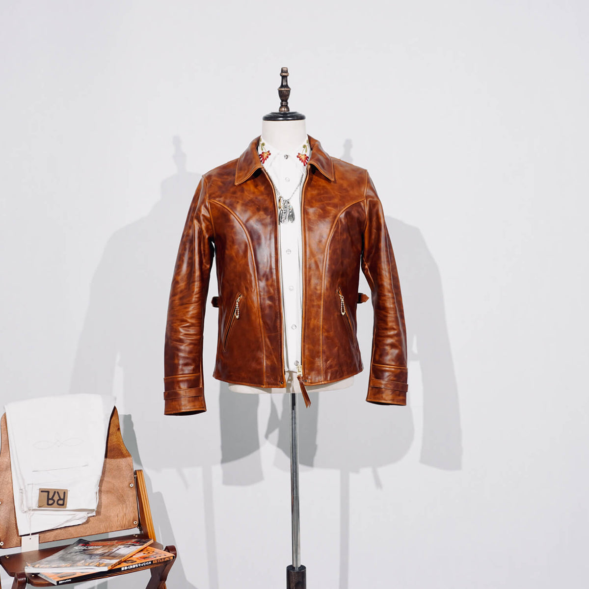 Men's Leather Jacket - Black
