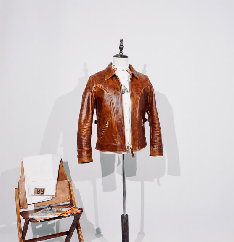 Men's Leather Jacket - Black