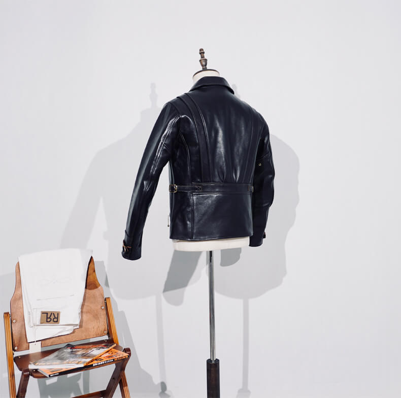 Men's Leather Jacket - Sunset Yellow