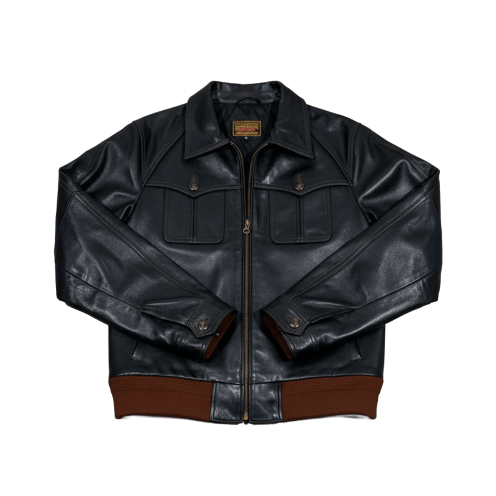 Men's Field Leather Jacket - Black
