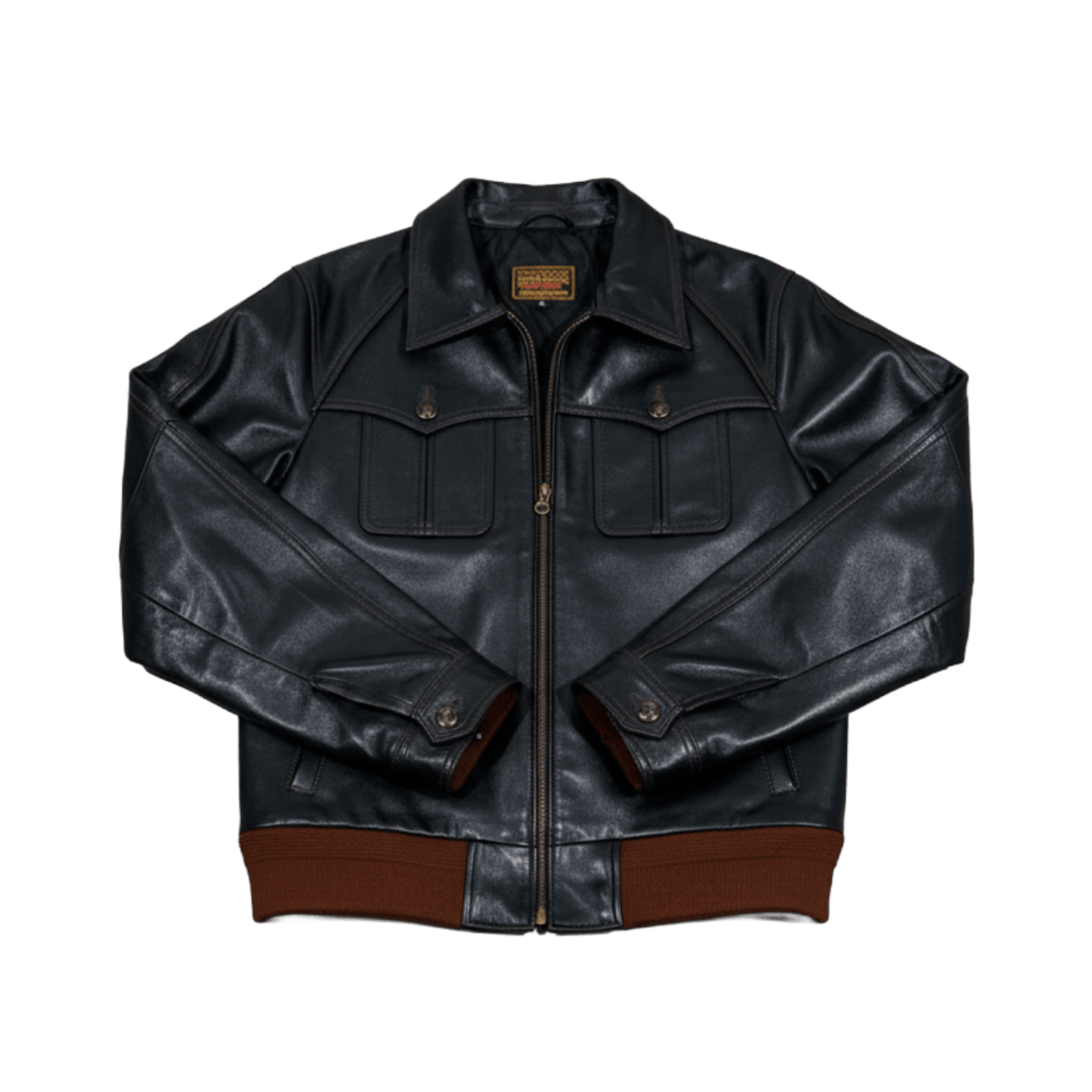 Men's Field Leather Jacket - Black