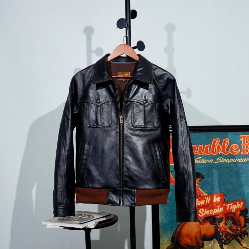 Men's Leather Jacket - Black