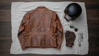 Men's Leather Jacket - Sunset Yellow