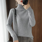 Women's Karolina Classic-cut turtleneck sweater - Light Blue