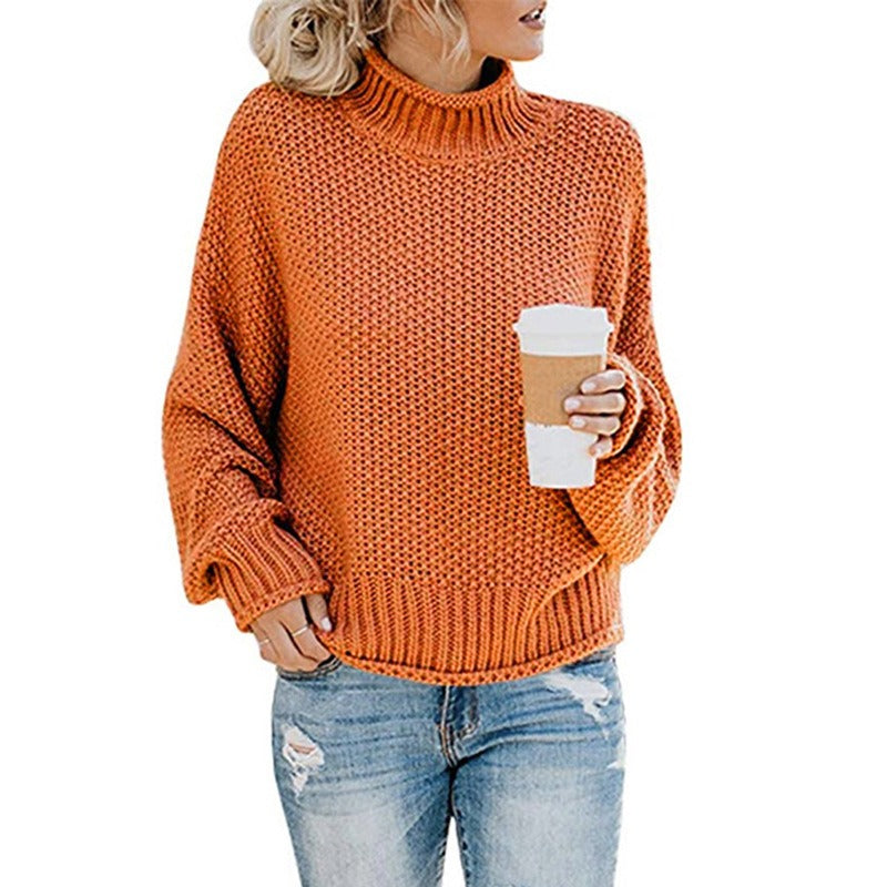 Women's Lidia Loose turtleneck sweater - Beige