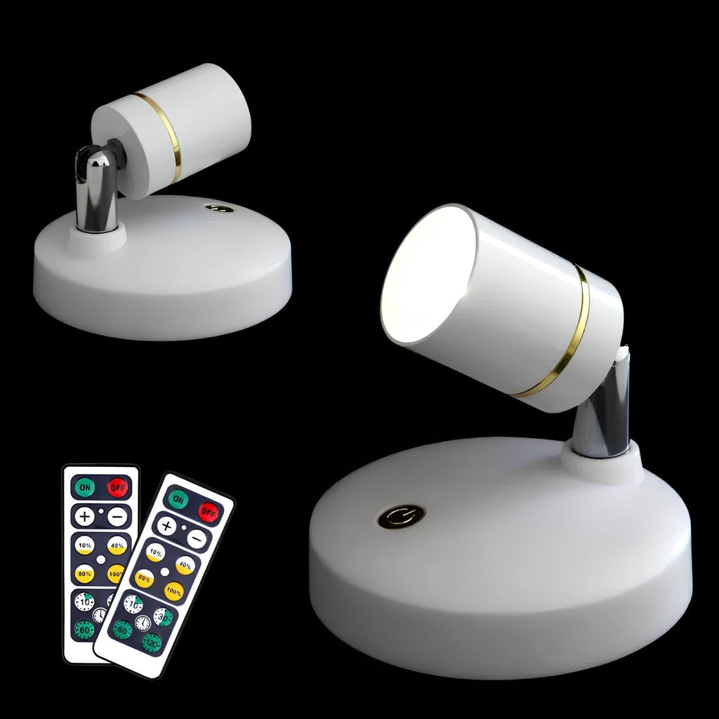 EasyStick Rechargeable Accent Spotlight Lamp for Home Decor - 4 / White - AA Batteries / Multicolor
