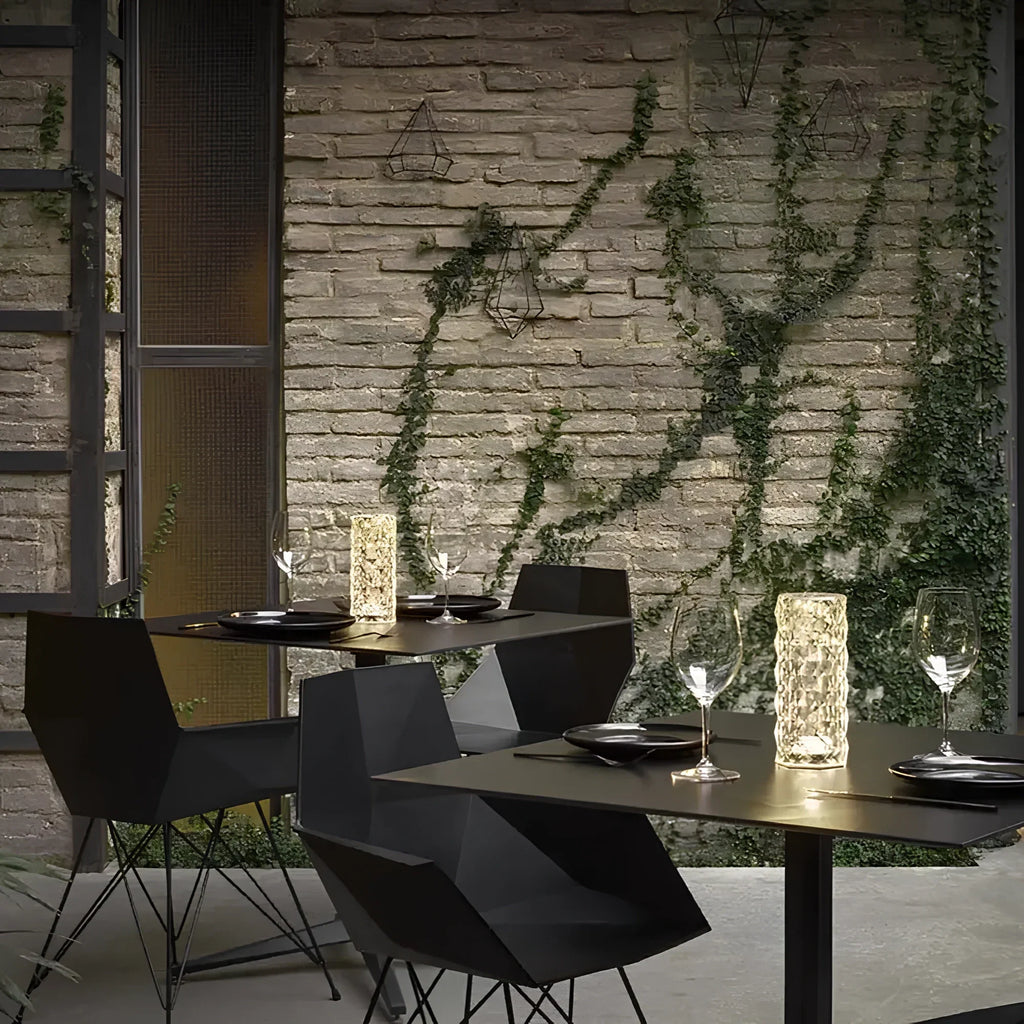 Elegant Crystal LED Lamp - 16 Colors with Remote Control