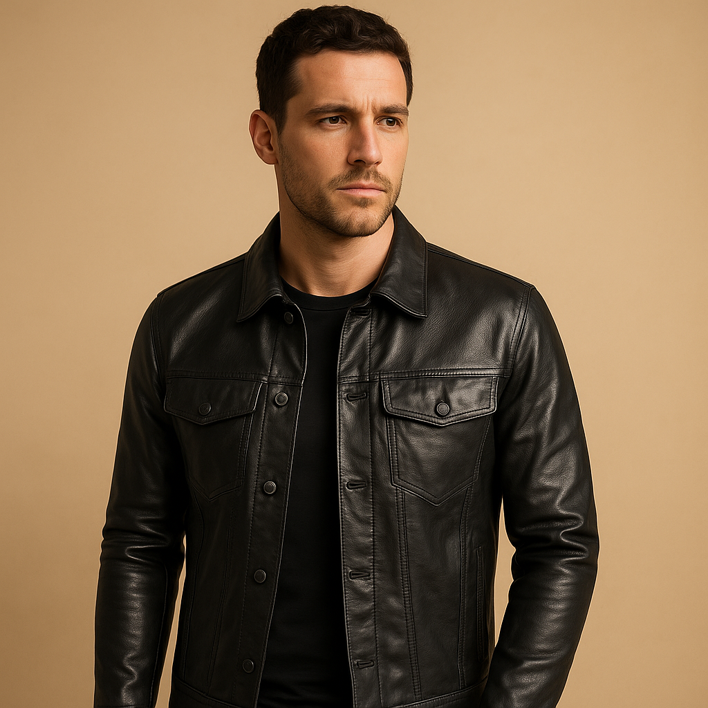 Sleek Slim-Fit Biker Jacket